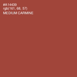 #A14439 - Medium Carmine Color Image